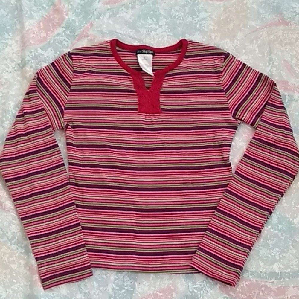 One Step Up 1998  Cute Long Sleeve Tee(10/12)